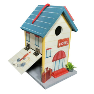 huisje voor vogel met hotel design